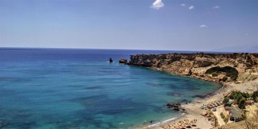 Villa George Sea View With Pool - Triopetra Exterior photo