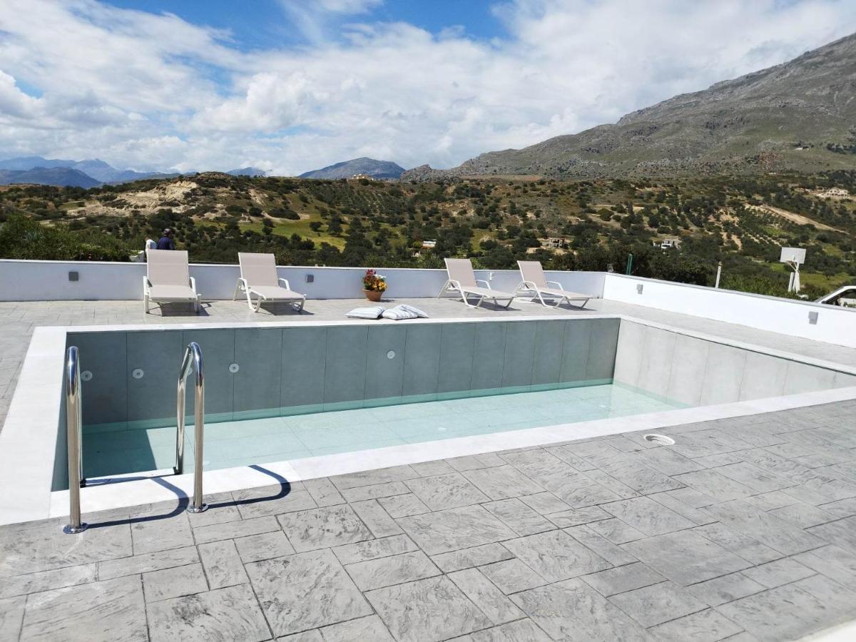 Villa George Sea View With Pool - Triopetra Exterior photo