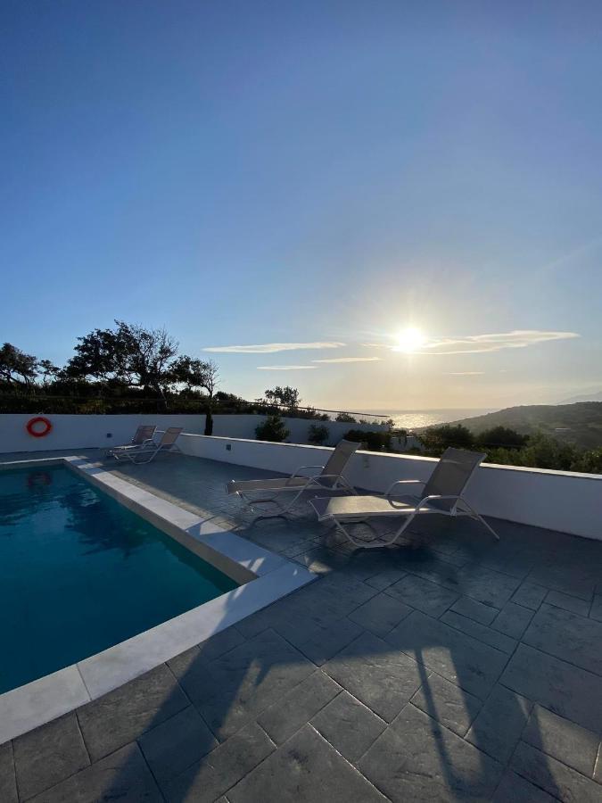 Villa George Sea View With Pool - Triopetra Exterior photo